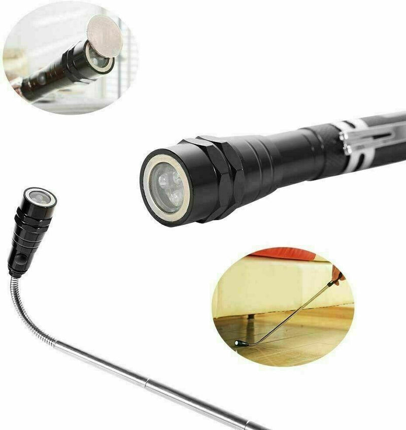 3 LED Telescopic LED Torch Flexible Neck 360 Degree Rotatable Bends Extendable