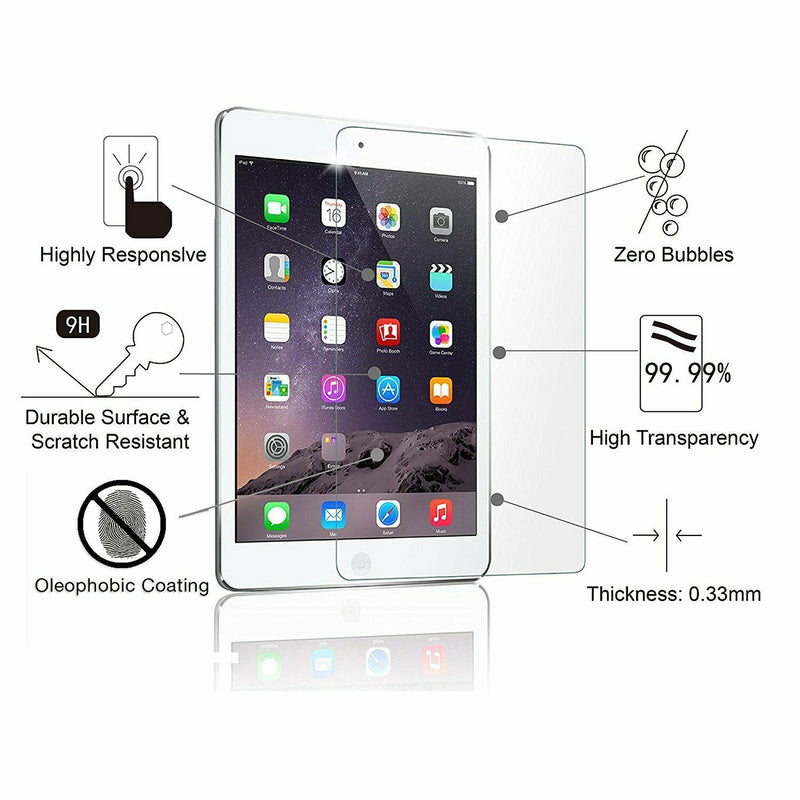 ACENIX [2 Pack] Clear Tempered Glass Screen Protector Apple iPad Pro 10.5