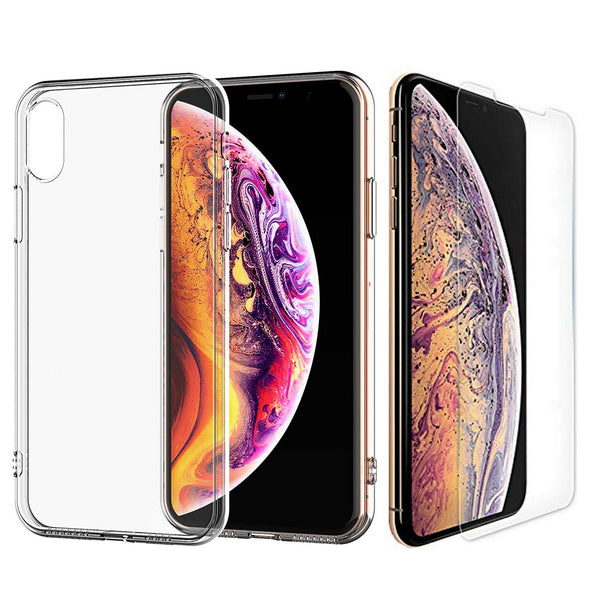 For Apple iPhone XS Max Slim Silicone Soft Clear Case