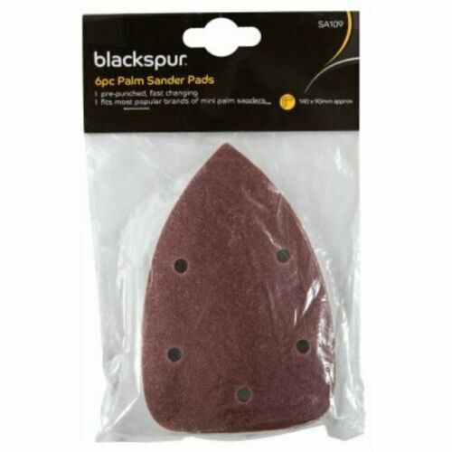 6pc Palm Sander Pads Triangle Grit Sanding Paper