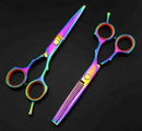 PROFESSIONAL BARBER HAIRDRESSING SCISSORS THINNING HAIR CUTTING SHEARS SET+ CASE