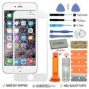 Apple iPhone 6 ( 4.7 INCHES ) Front glass screen replacement repair kit WHITE UK