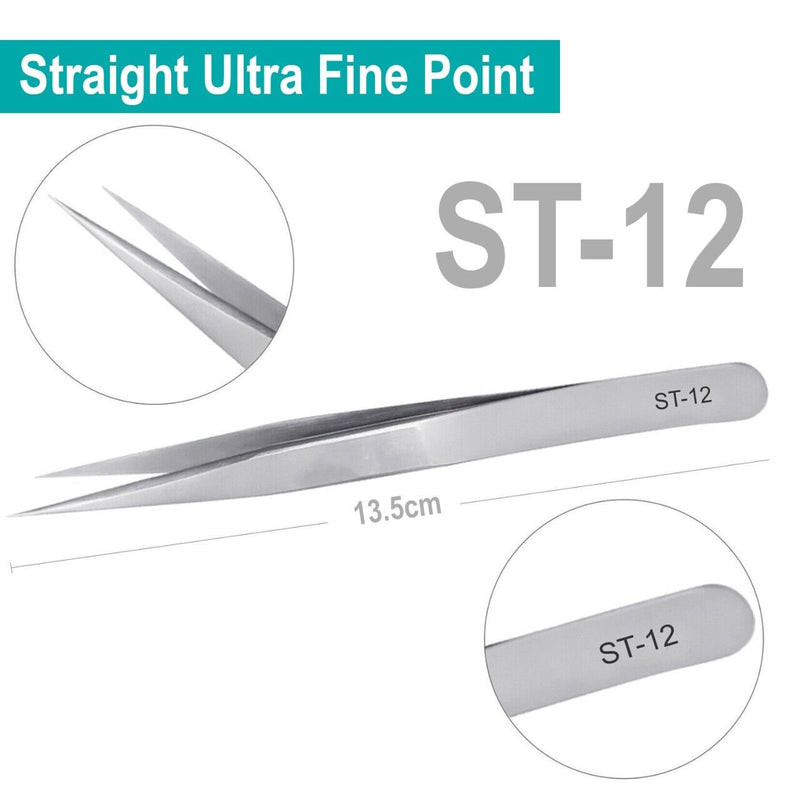 Straight Pointed & Curve Tweezers Eyelash