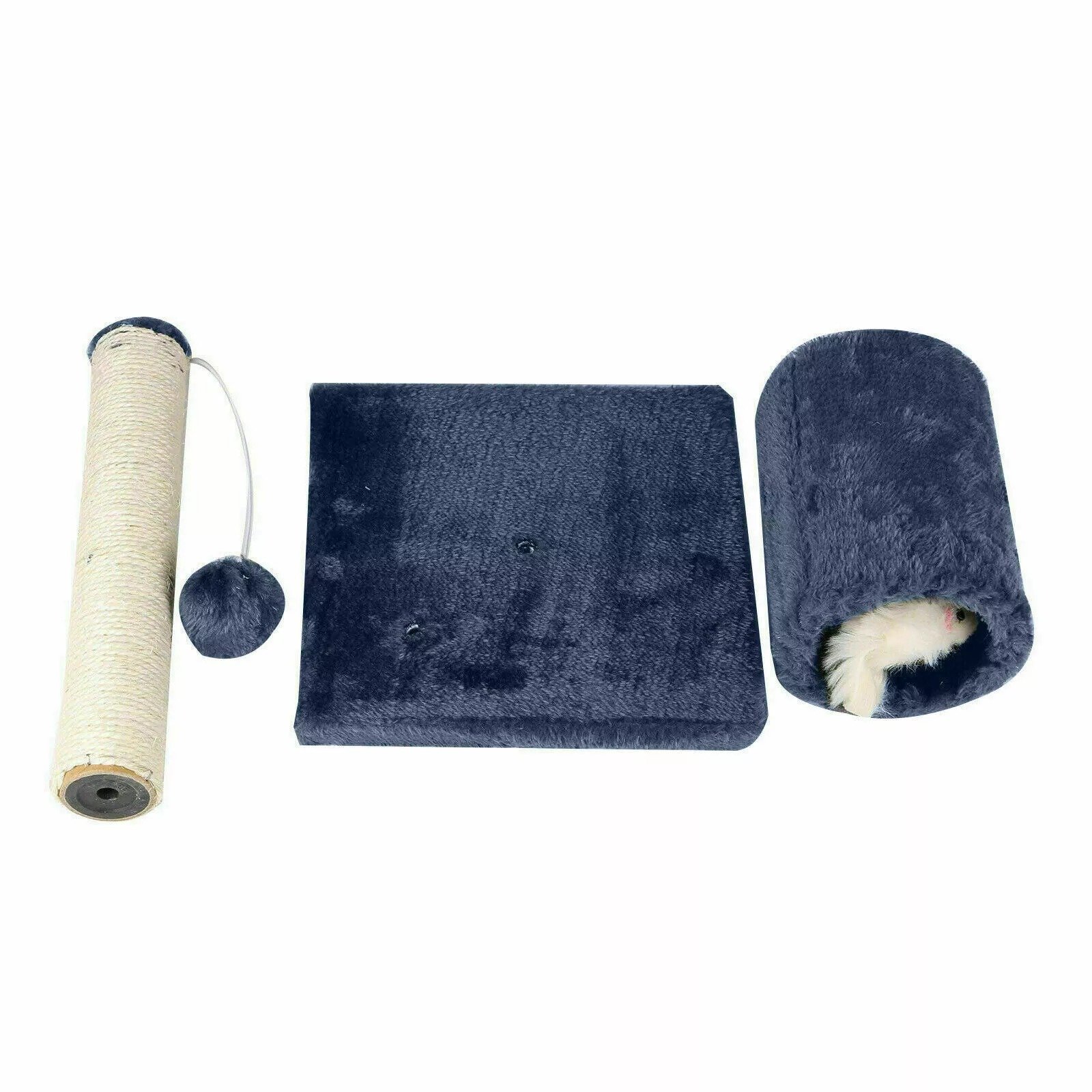 Cat Kitten Sisal Scratch Post Bed Toy Tunnel for cats 2 Cat Kitten Sisal Scratch Post Bed Toy Tunnel for cats 2