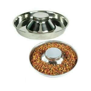 Stainless Steel Dog Feeding Bowl for Puppies & Large Dogs