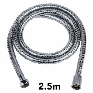 2.5M Stainless Steel Shower Hose Flexible Chrome Pipe