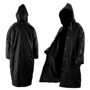 Waterproof Rain Coat Long Poncho for Women & Men with Hood