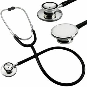 Professional EMT Dual Head Stethoscope Medical & Vet, Black