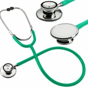 Stethoscope EMT Dual Head for Doctor Nurse Vet Medical Student Health Care Pro, Green