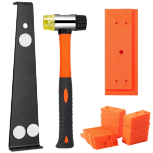 LAMINATE WOOD FLOOR FITTING INSTALLATION WOODEN KIT 40 SPACERS HOME DIY TOOL SET