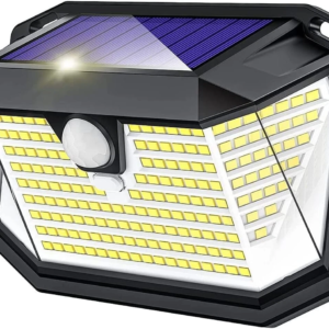208 LED Solar Powered PIR Motion Sensor Wall Lights Outdoor Garden Security Lamp