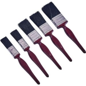 Amtech 5 Piece Paint Brush Set DIY Decorating Brushes