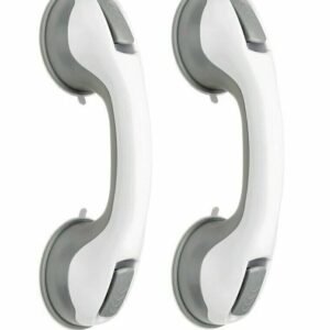 2X Safety Grab Bar Suction Handle for Bath & Shower