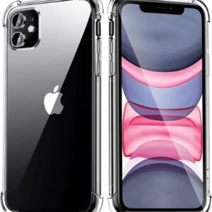 Clear Case for iPhone 11 6.1"  Shockproof, Crystal Clear Hybrid TPU Material