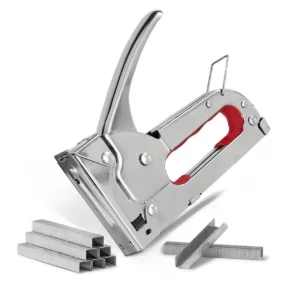 ebuyerfix Heavy Duty Staple Gun Tacker for Upholstery, Furniture & DIY 500 Staples Included
