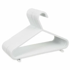 40-Pack White Plastic Hangers Baby & Kids Clothes Coat Hangers