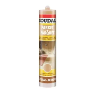 Soudal Wood & Parquet Sealant  290ml Eco-Friendly Acrylic Polymer, Pearl White