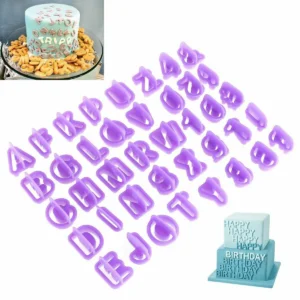 Alphabets Letters Numbers Cake Fondant Cutter Set