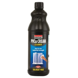 Soudal PVC Cream Cleaner 1L Frame & Surface Cleaner for UPVC Windows & Doors