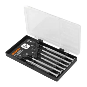 6pc Precision Screwdriver Set with Magnetic Tips & Carry Case