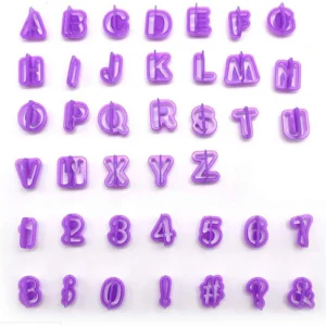 40pcs Alphabet & Number Fondant Cake Cutter Set
