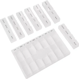 7-Day Pill Dispenser Box Weekly Medicine Tablet Organizer