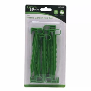 10pcs Plastic Tent Pegs Garden & Camping Ground Stakes with Hooks