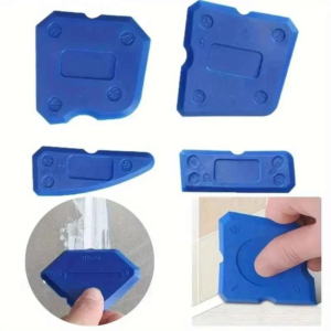 Silicone Caulk Sealant Spreader Tool 4 Pcs Grout Applicator Kit