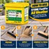 Sika STONE Fast Fix All Weather Self Setting Jointing Compound 15kg - Thumbnail Image 5