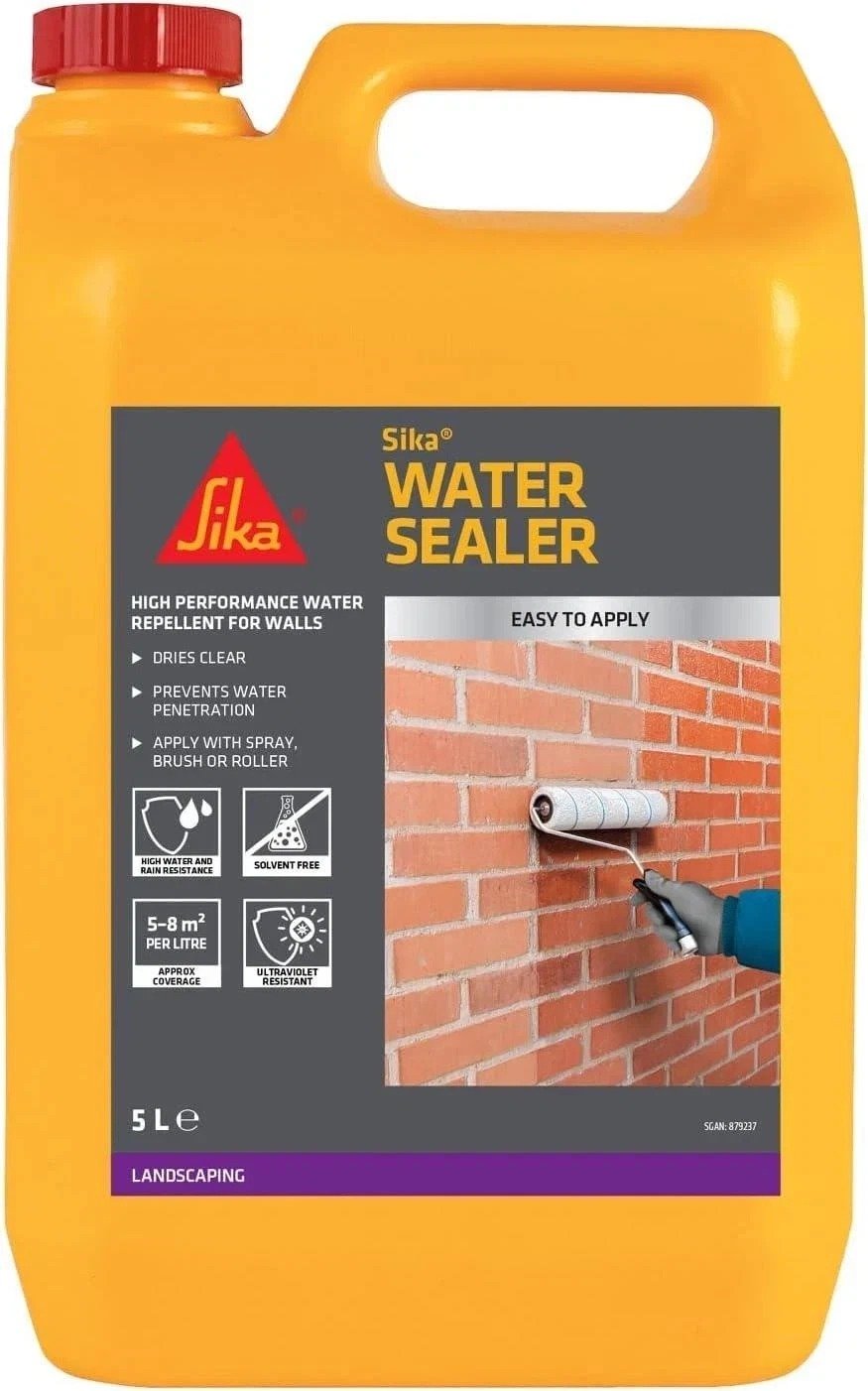 402 Water Seal Long Lasting Repellent for Brick – Transparent Solvent 5L - Image 1